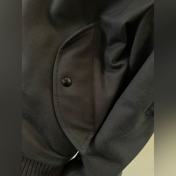 HELMUT LANG 2003 Re-Edition Black Bondage Strap Cotton Blend Bomber- Men’s M - Picture 8 of 10